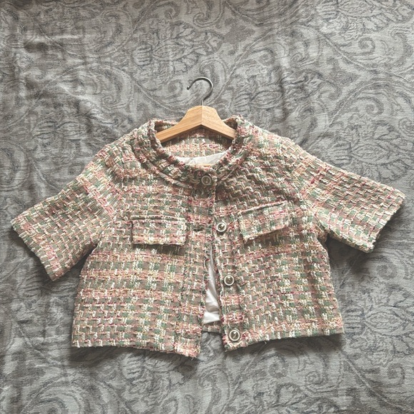 Textured mini jacket with a hint of Coquette! - Picture 2 of 4